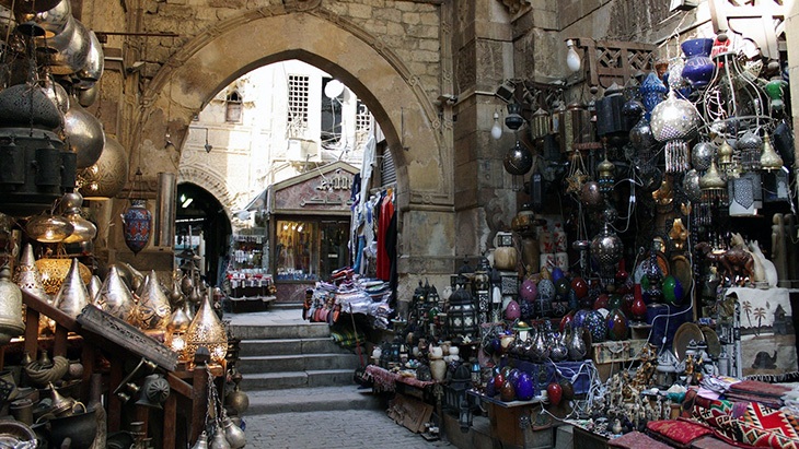 Chán al-Chalílí je veliká čtvrť plná bazarů
